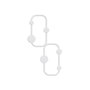 Wallity Ladybug-B Gancho de pared metálico blanco